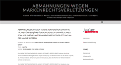 Desktop Screenshot of markenrecht.abmahnung.net