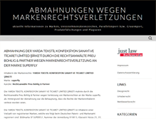 Tablet Screenshot of markenrecht.abmahnung.net